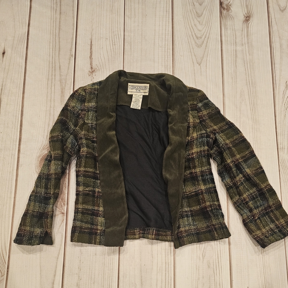Olive green, navy and Burgundy blazer